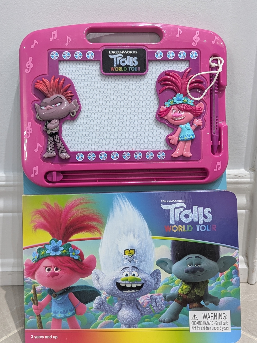 2/$35 DreamWorks Trolls World Tour Magnetic Doodle Board - Pink